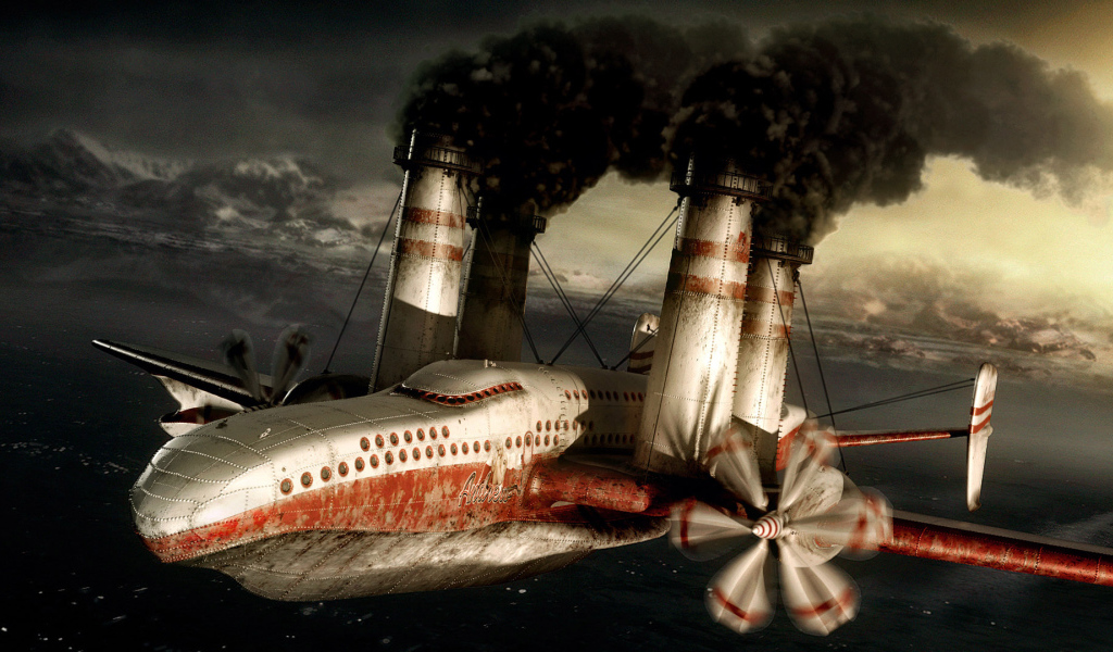 Самолет с паровым двигателем