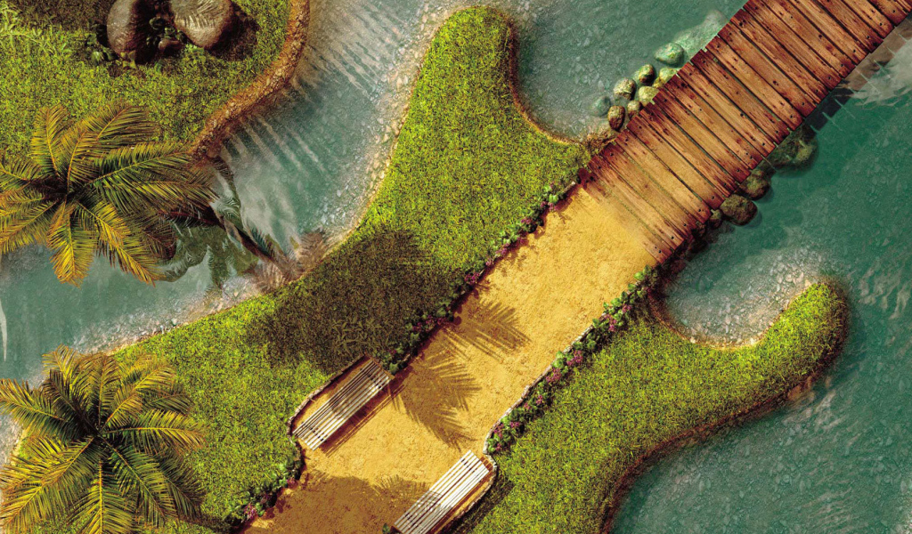 Ландшафтный дизайн / Гитара