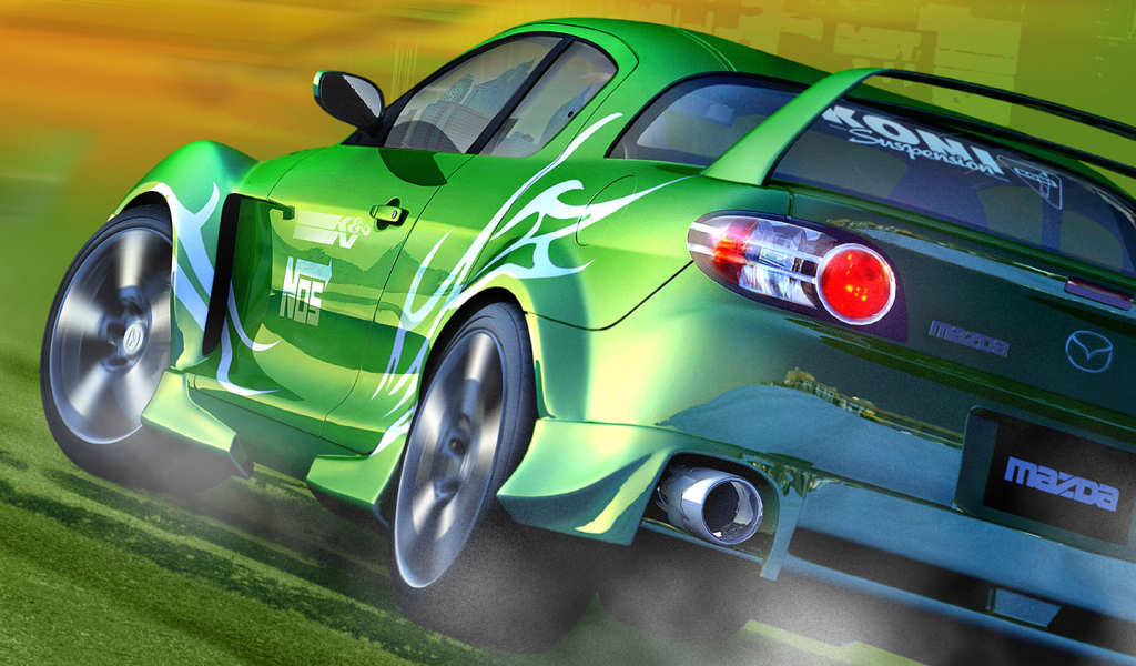 Зеленая Мазда
