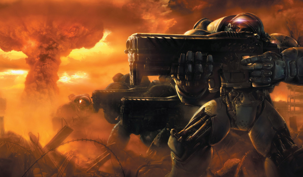 Солдаты из игры Star Craft 2