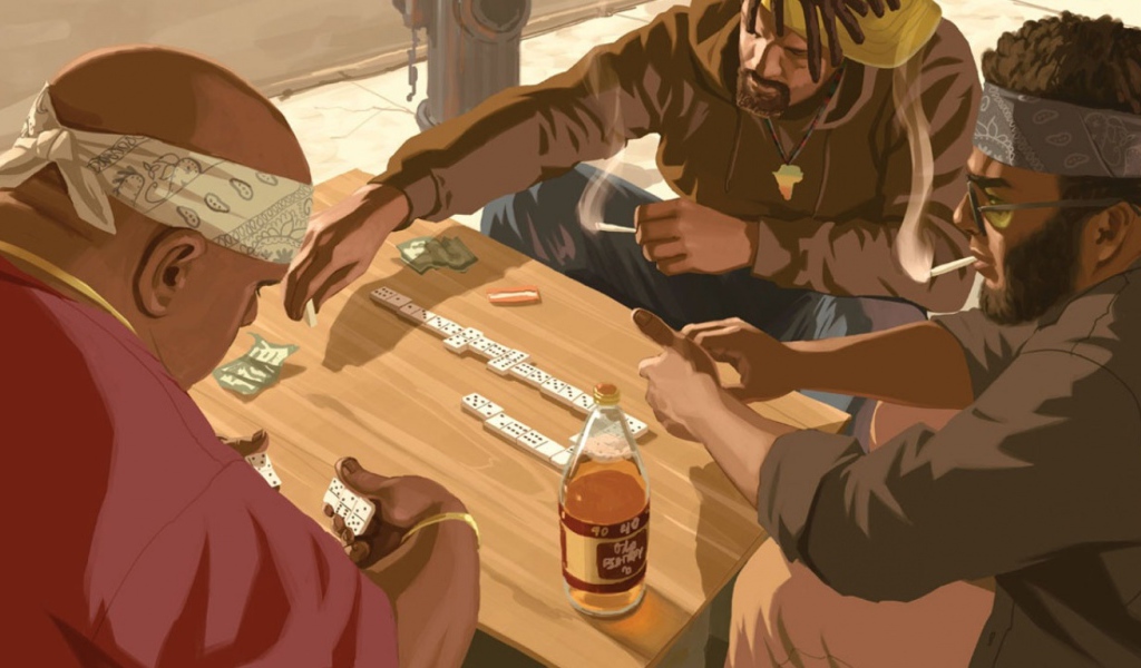 gta 4 игра в домино