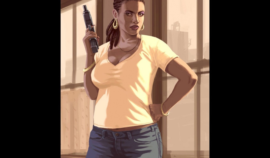 Телка из игры gta 4