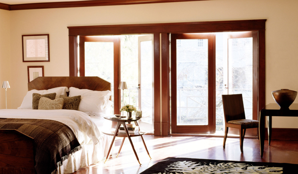 Спальня с выходом на террасу