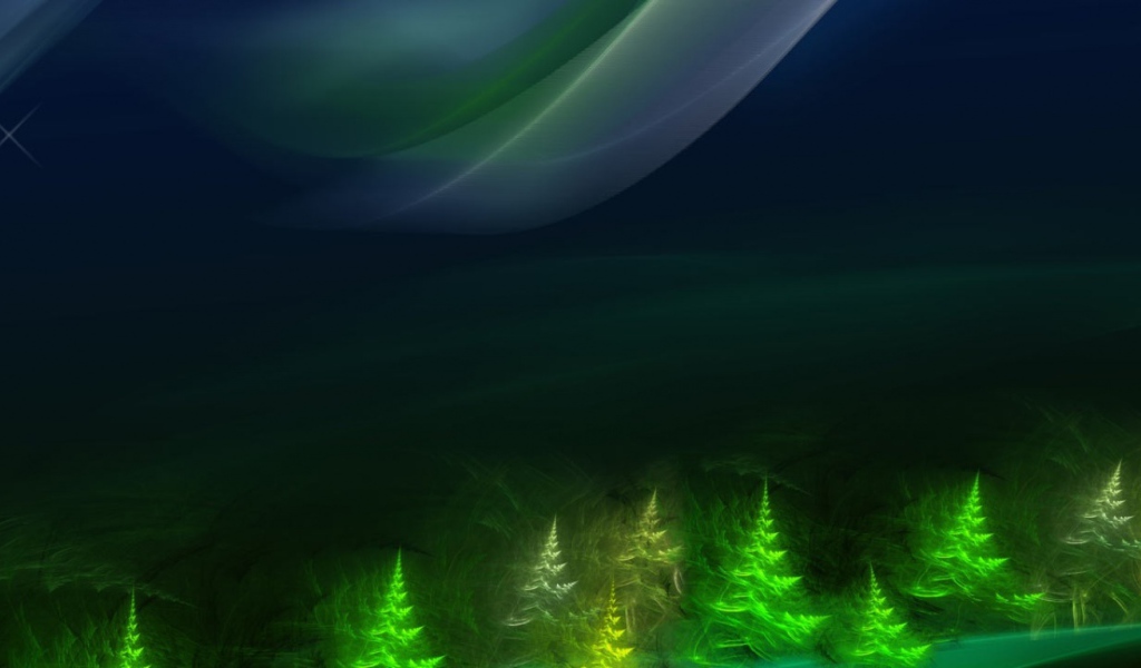 Зеленый лес