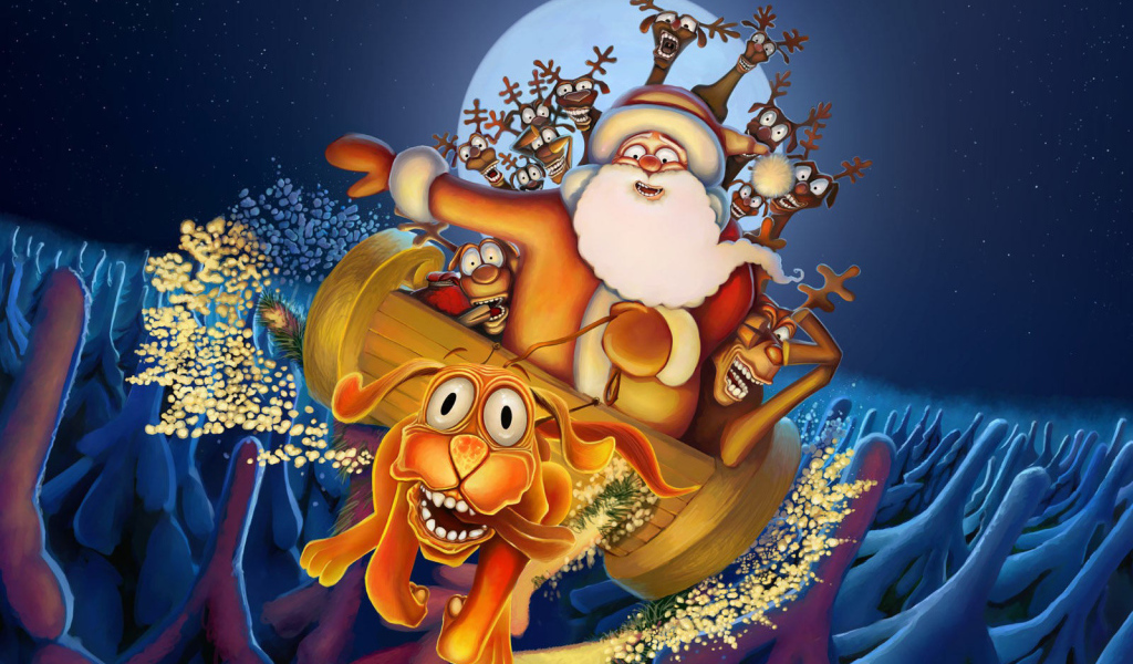 Пьяный дед мороз