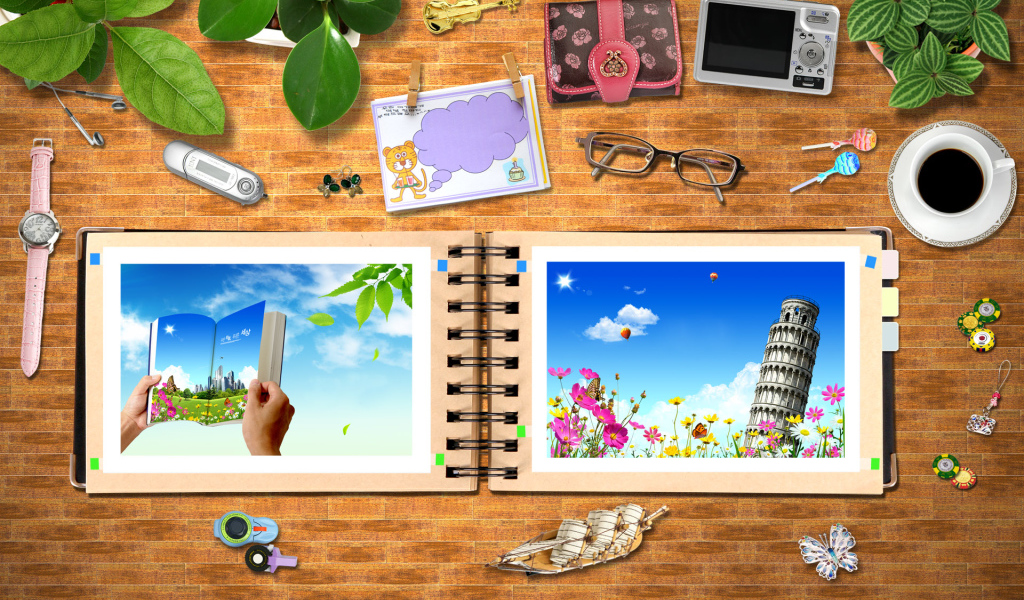 Рабочий стол девушки