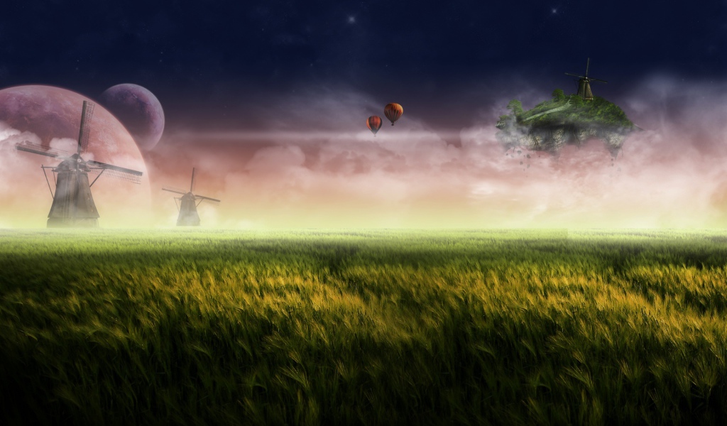 Красный плавучий остров