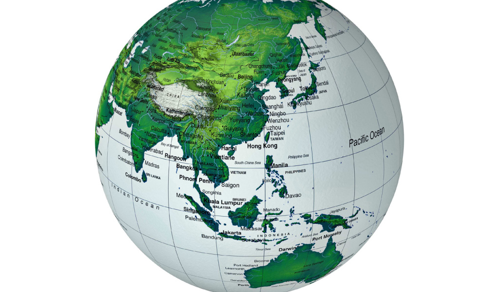 Карта земного шара