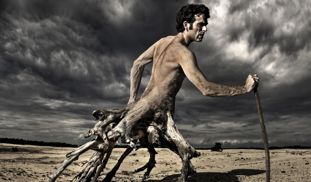 Человек дерево