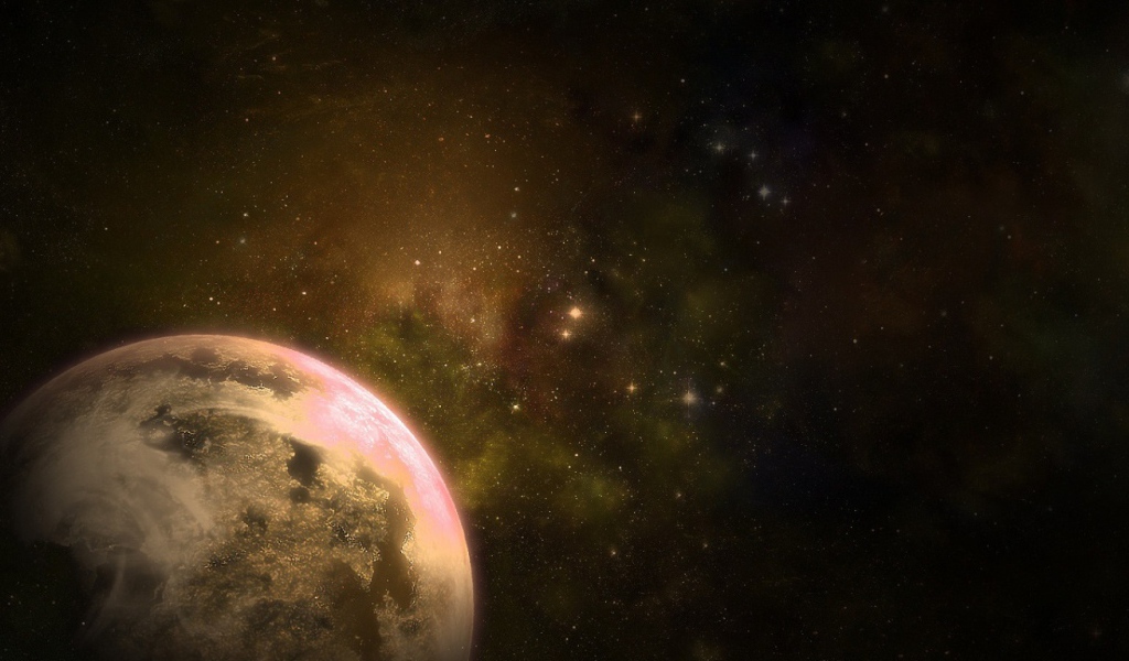 Планета в космосе