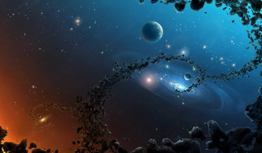 Скопление метеоритов