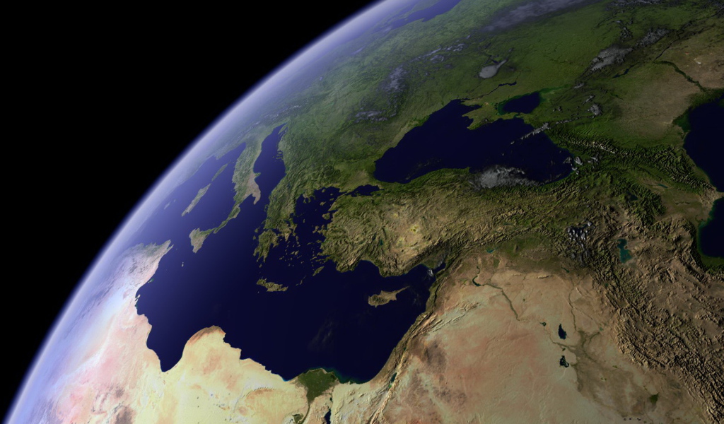 Вид на землю