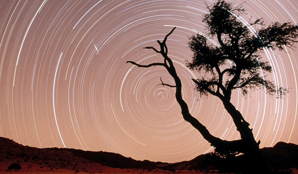 Следы Звезды / Парк Namib-Naukluft / Пустыня Намиб / Намибия / Африка