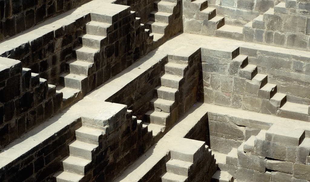 Детали Чанг Баори / Абанери / Раджастан / Индия