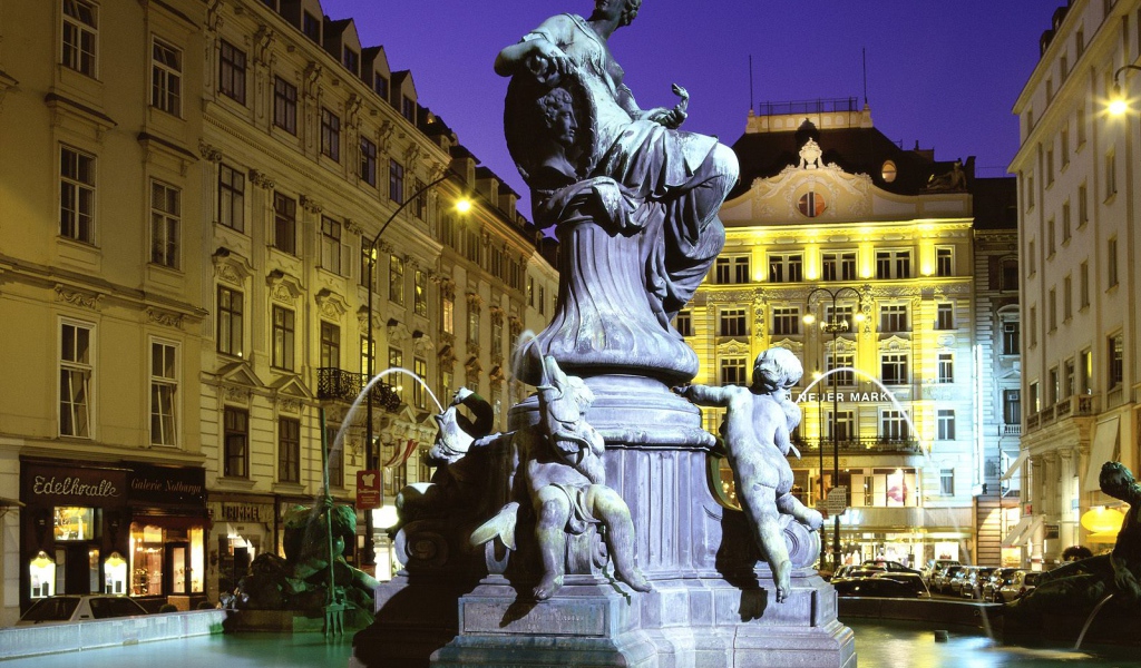 Фонтан Donnerbrunnen, Вена, Австрия