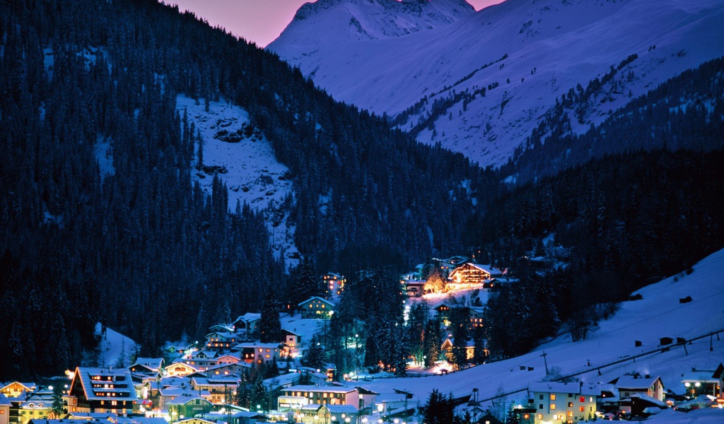 Св.  Антон в Arlberg, Тироль, Австрия