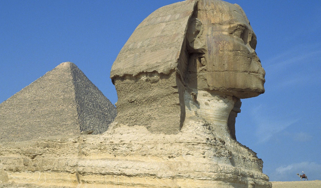 Сфинкс и Великая пирамиды, Каир