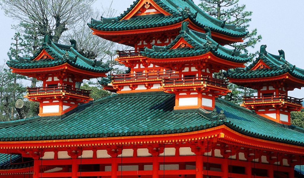 Святыня Heian, Киото, Япония