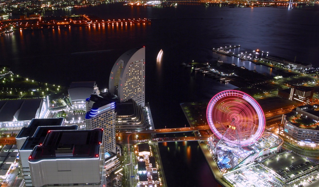 Японский ночной город