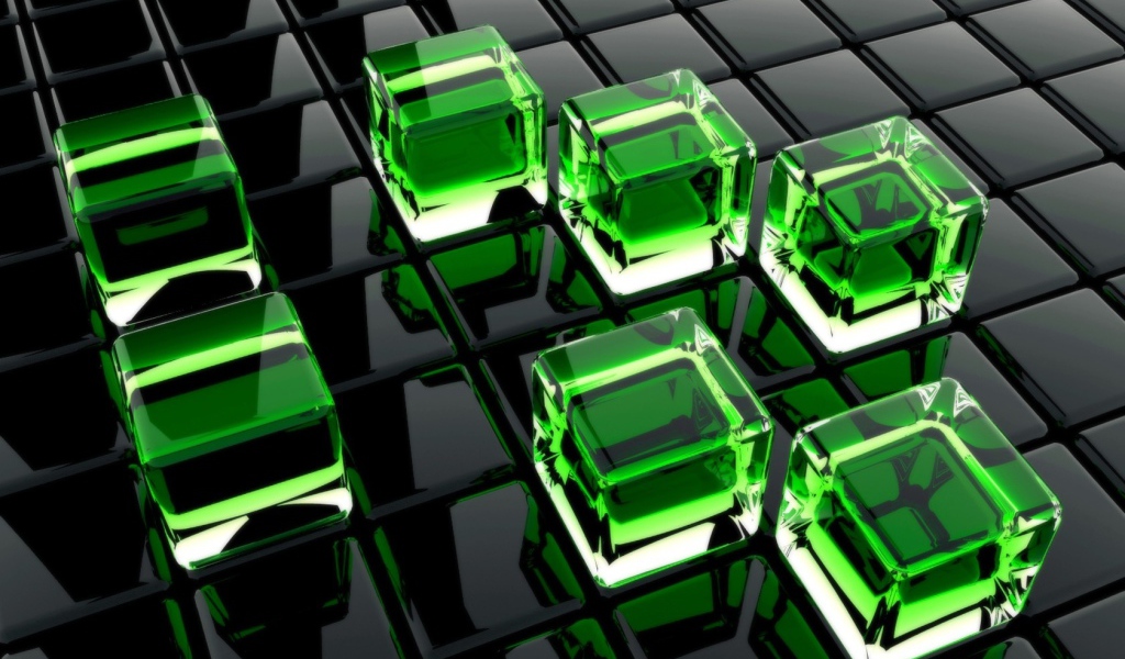 Зеленые кубы