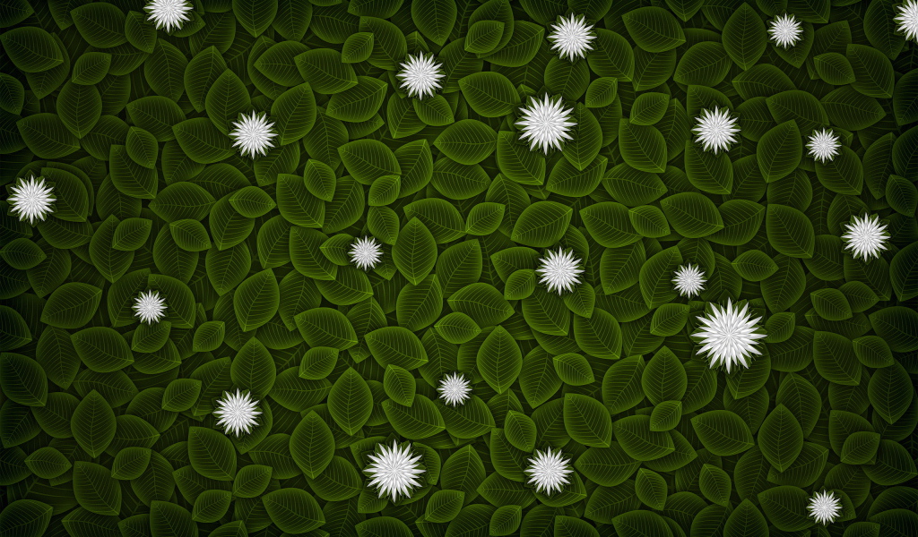 Текстура зеленых листьев