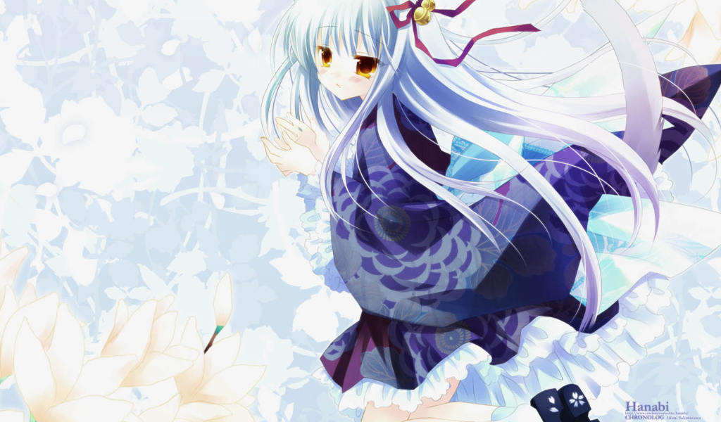 Аниме Девочка с бантиком