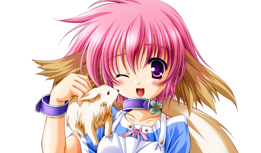 Девочка и зверек