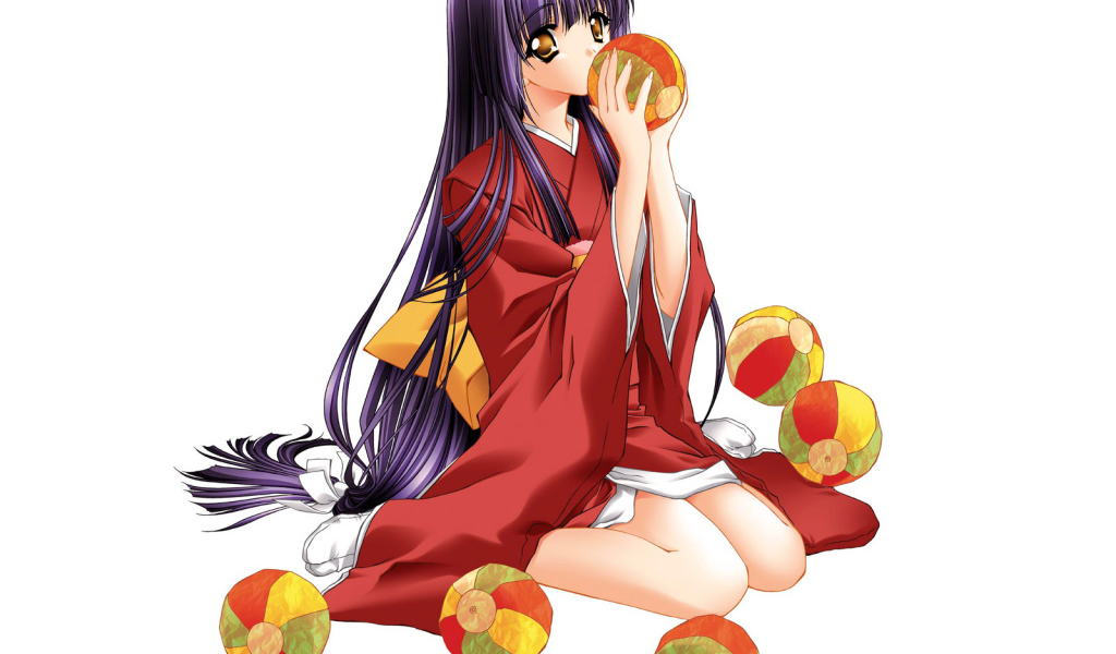 Девочка с мячами