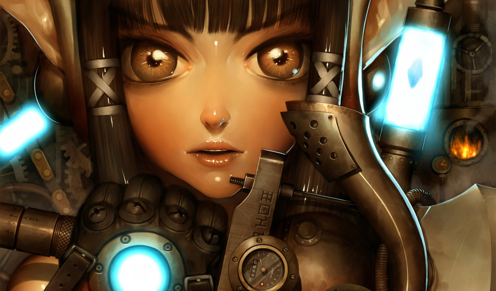 Девушка с большими глазами