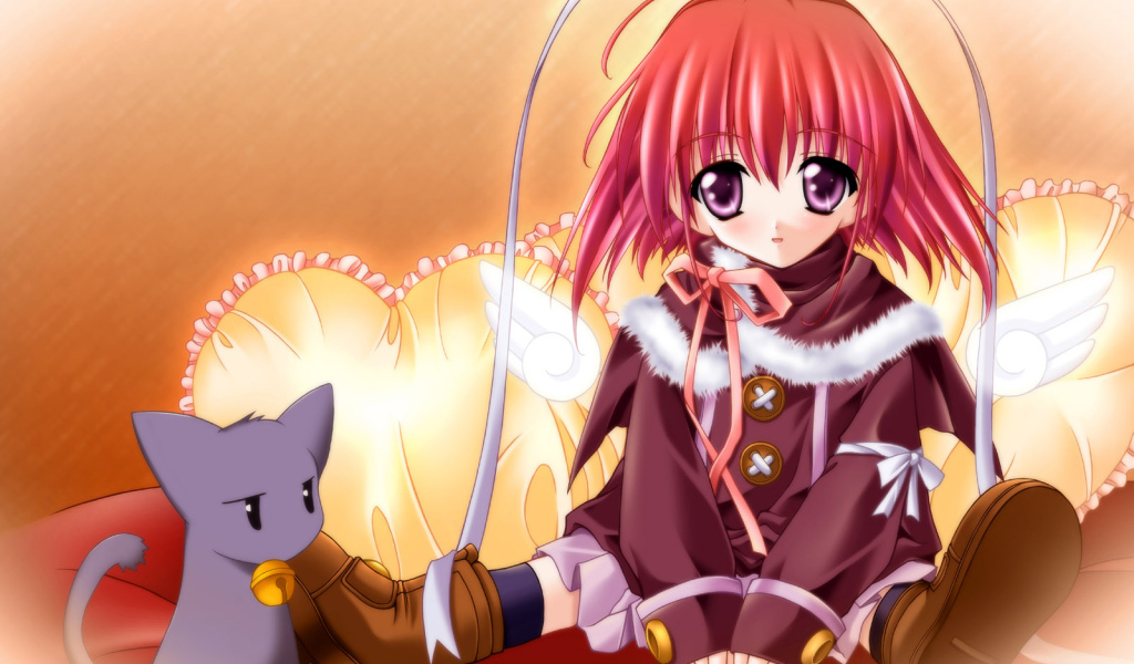 Девочка с кошкой