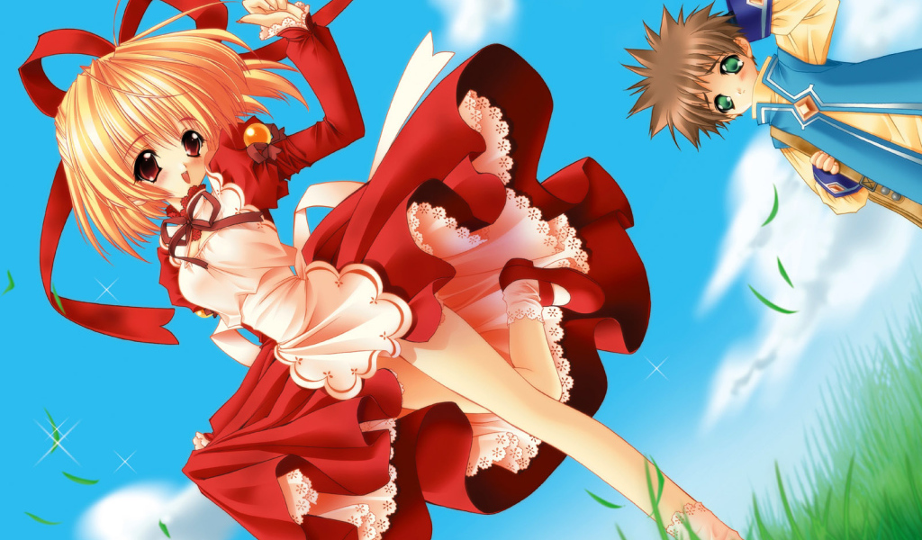 Малышка в красном платье