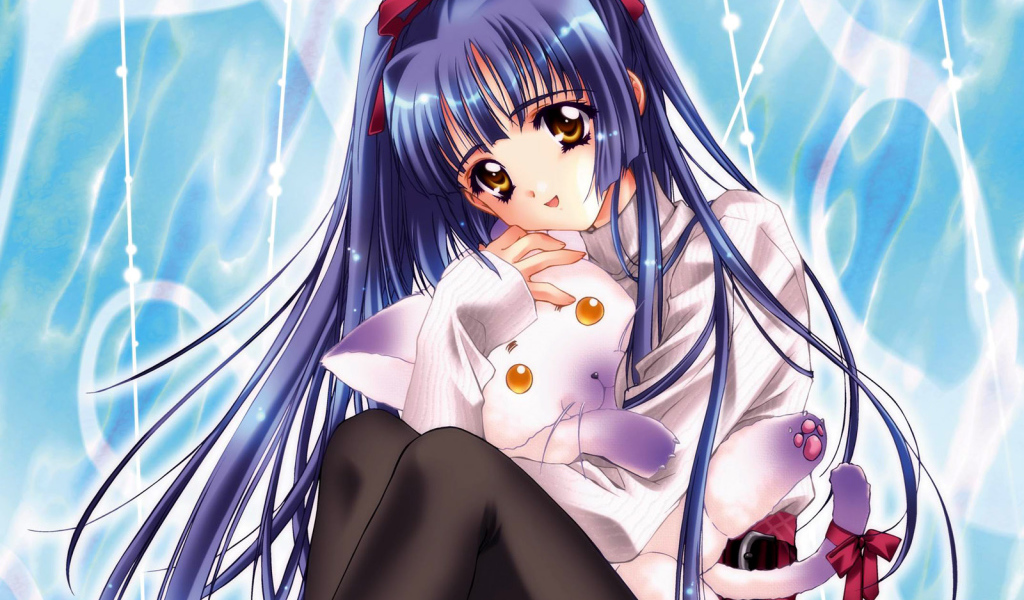 Девочка в черных колготках