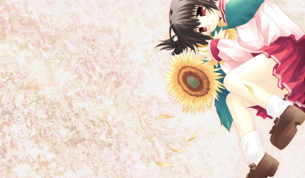 Девушка с подсолнухом