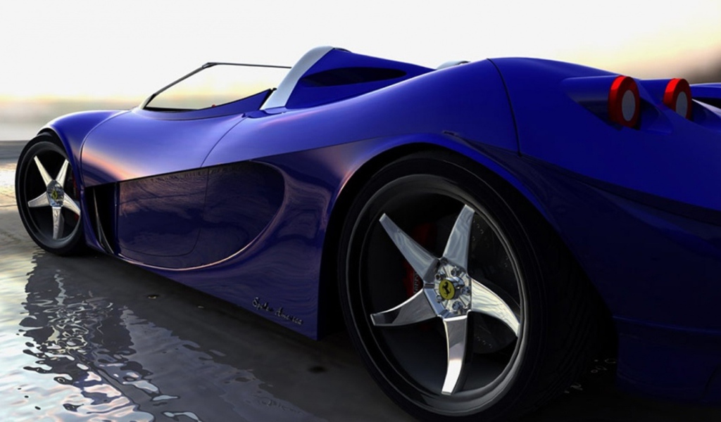 Синий Феррари