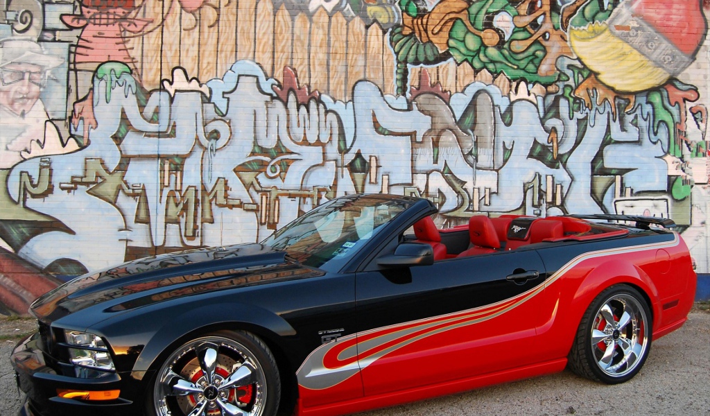 Кабриолет и граффити