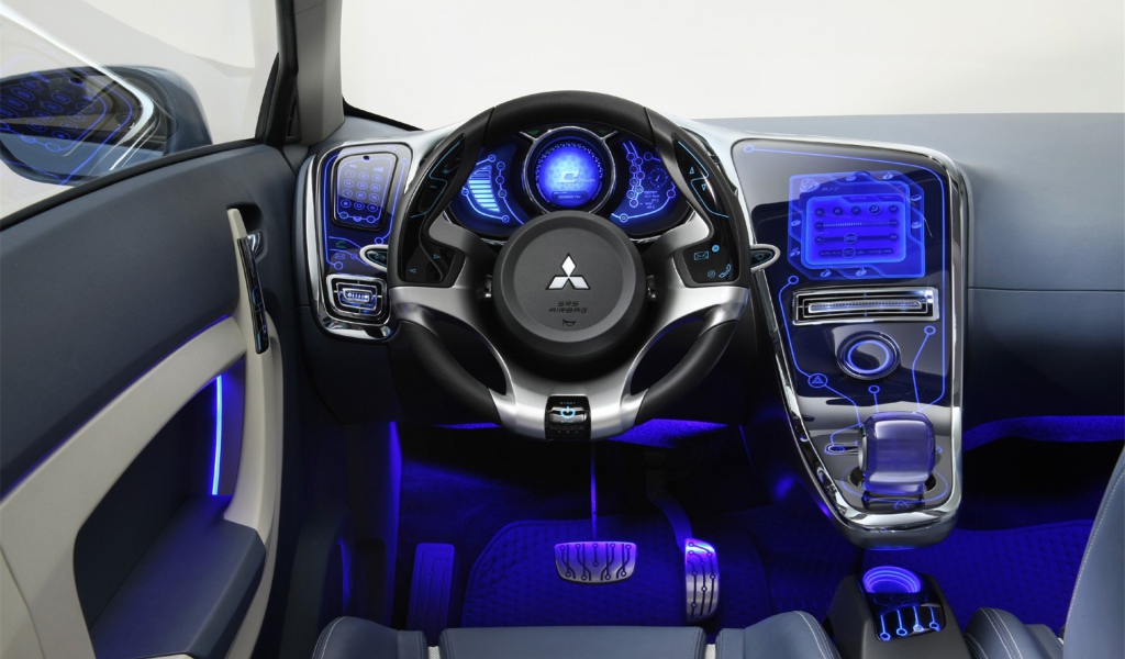 Салон автомобиля Mitsubishi