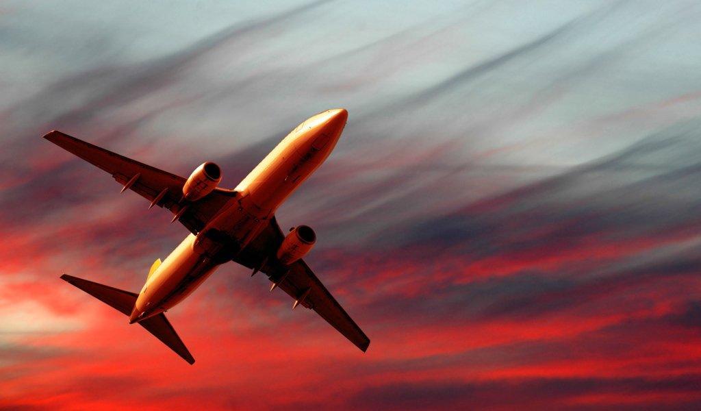 Полет на закате