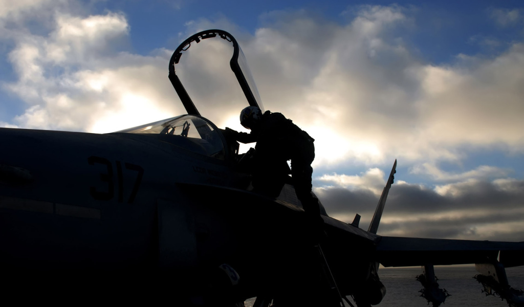 Военная авиация / после полета