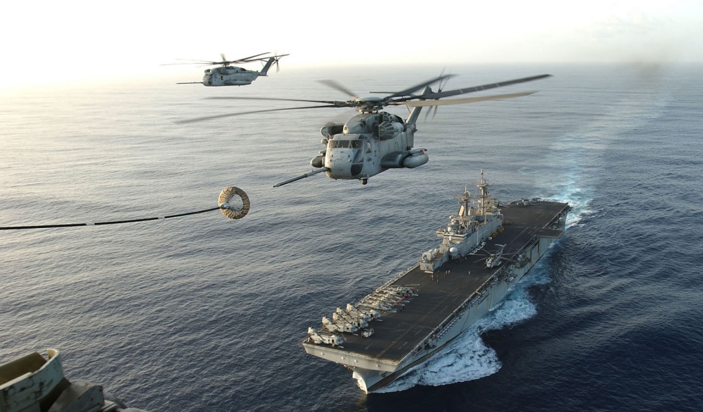 Дозаправка вертолета