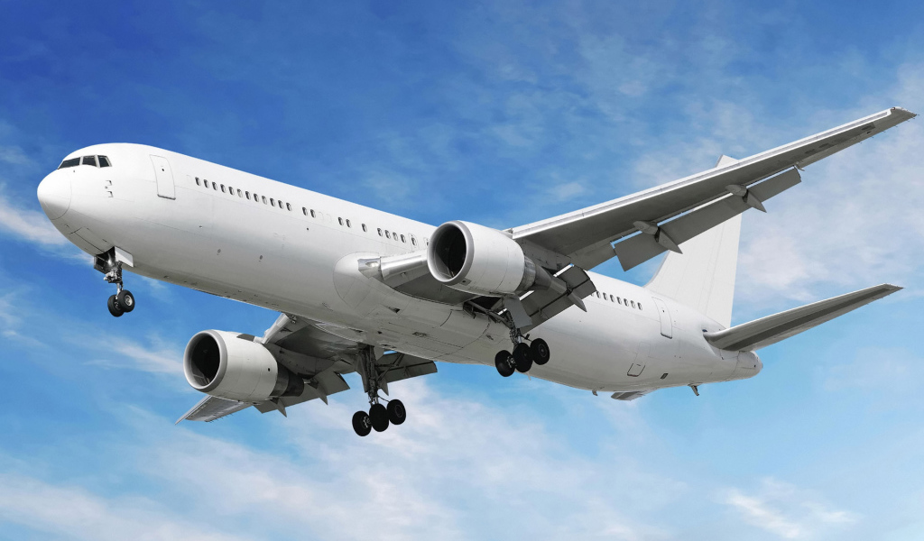 Самолет заходящий на посадку