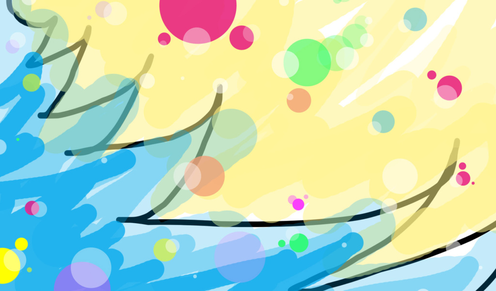 Нарисованная елка