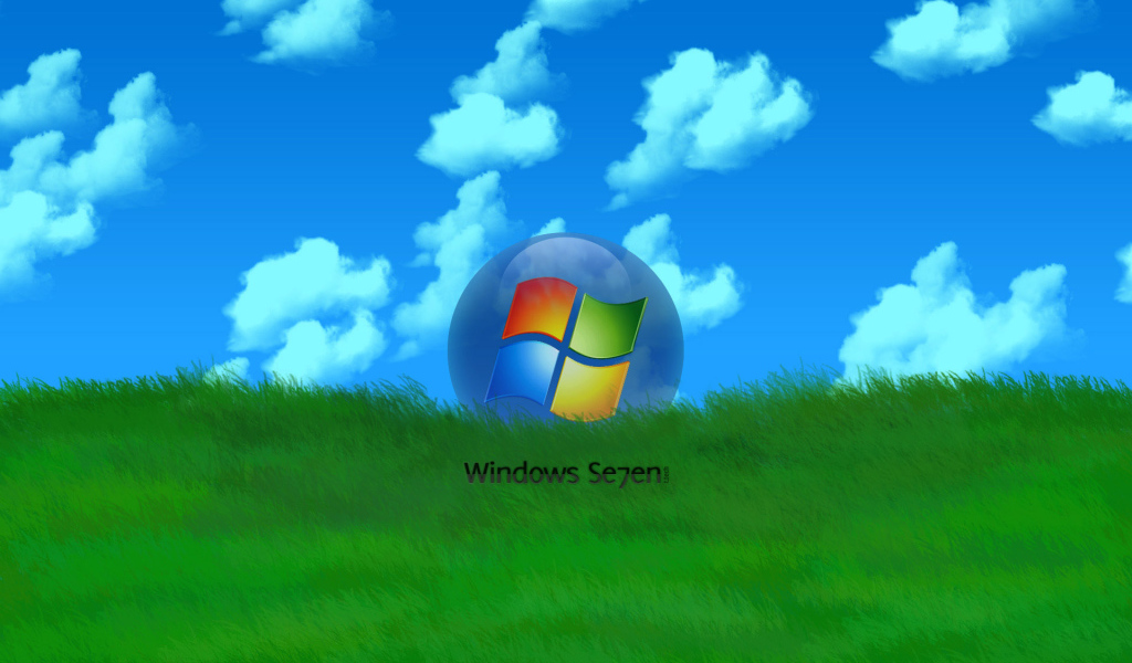 Microsoft Windows 7 grass