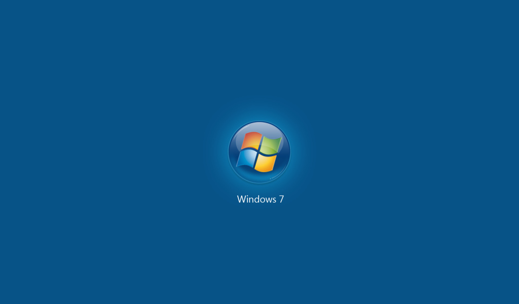 Microsoft Windows Seven blue