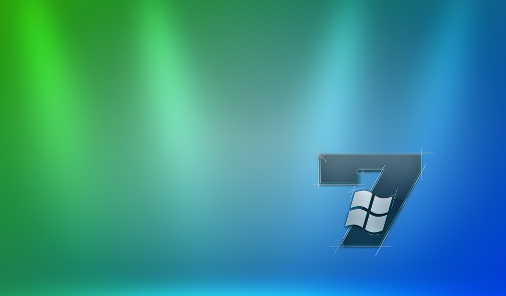 Windovs Seven синяя тема