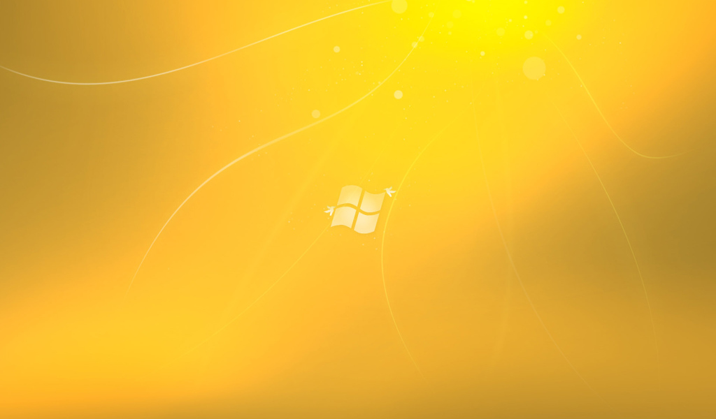 Windovs Seven желтая тема