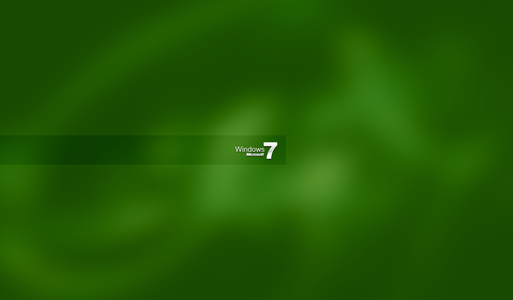 Windows 7 green