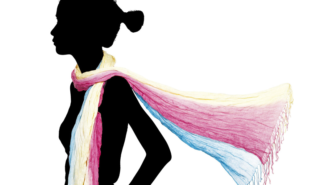 Разноцветный шарф