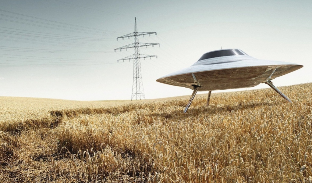 НЛО в поле