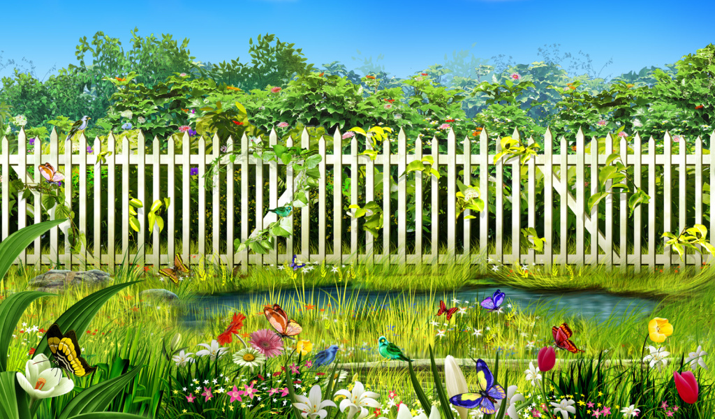 Цветущий сад