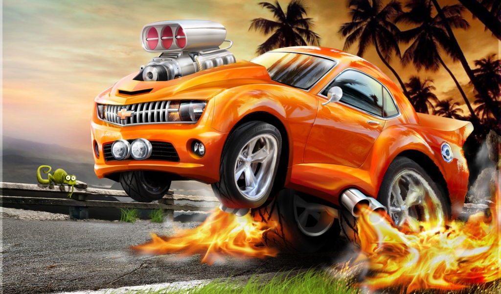 Яркая машина